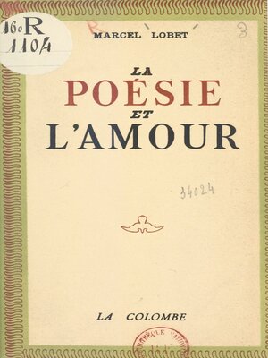 cover image of La poésie et l'amour